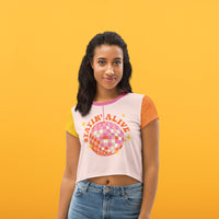 Stayin' Alive Crop Tee