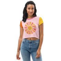 Smiley Sun Crop Tee