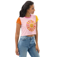 Smiley Sun Crop Tee