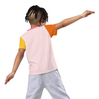 Smiley Flower Kids Colorblock Tee