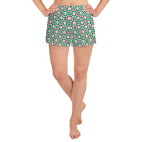 Groovy Green Women’s Athletic Shorts