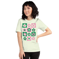 Groovy Flower Pink/Green Unisex Tee