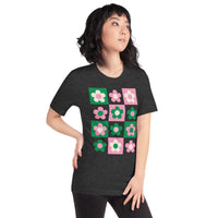 Groovy Flower Pink/Green Unisex Tee