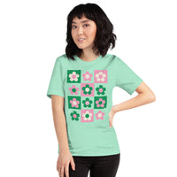 Groovy Flower Pink/Green Unisex Tee
