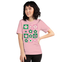 Groovy Flower Pink/Green Unisex Tee