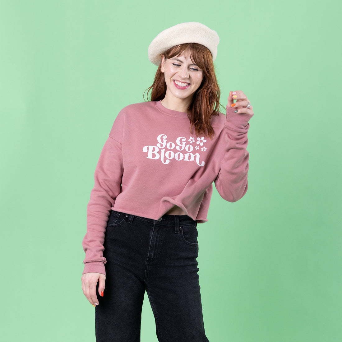 GoGoBloom Crop Sweatshirt