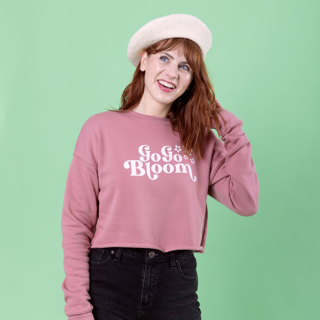GoGoBloom Crop Sweatshirt