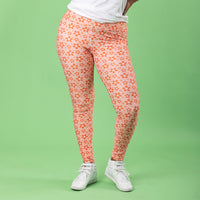 Monochrome Red Yoga Leggings