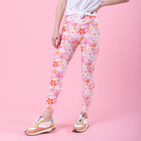 Daisy Pink Yoga Leggings