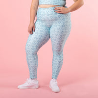 Monochrome Blue Yoga Leggings