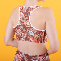 '70s Mahogany Sports Bra