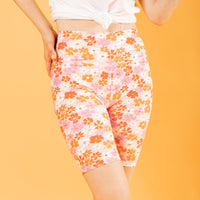 Fleur Pink Biker Shorts