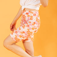 Fleur Pink Biker Shorts