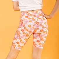 Fleur Pink Biker Shorts