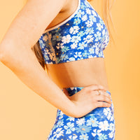 Fleur Blue Sports Bra