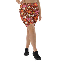 Daisy Mahogany Biker Shorts