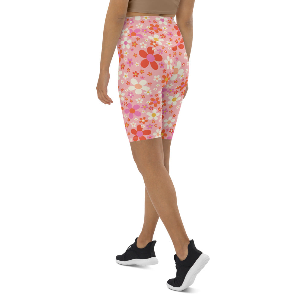 Daisy Pink Biker Shorts