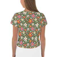 Daisy Green Crop Tee