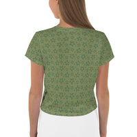 Monochrome Green Crop Tee