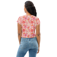Daisy Pink Crop Tee