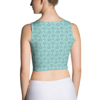 Monochrome Blue Crop Tank