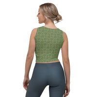 Monochrome Green Crop Tank