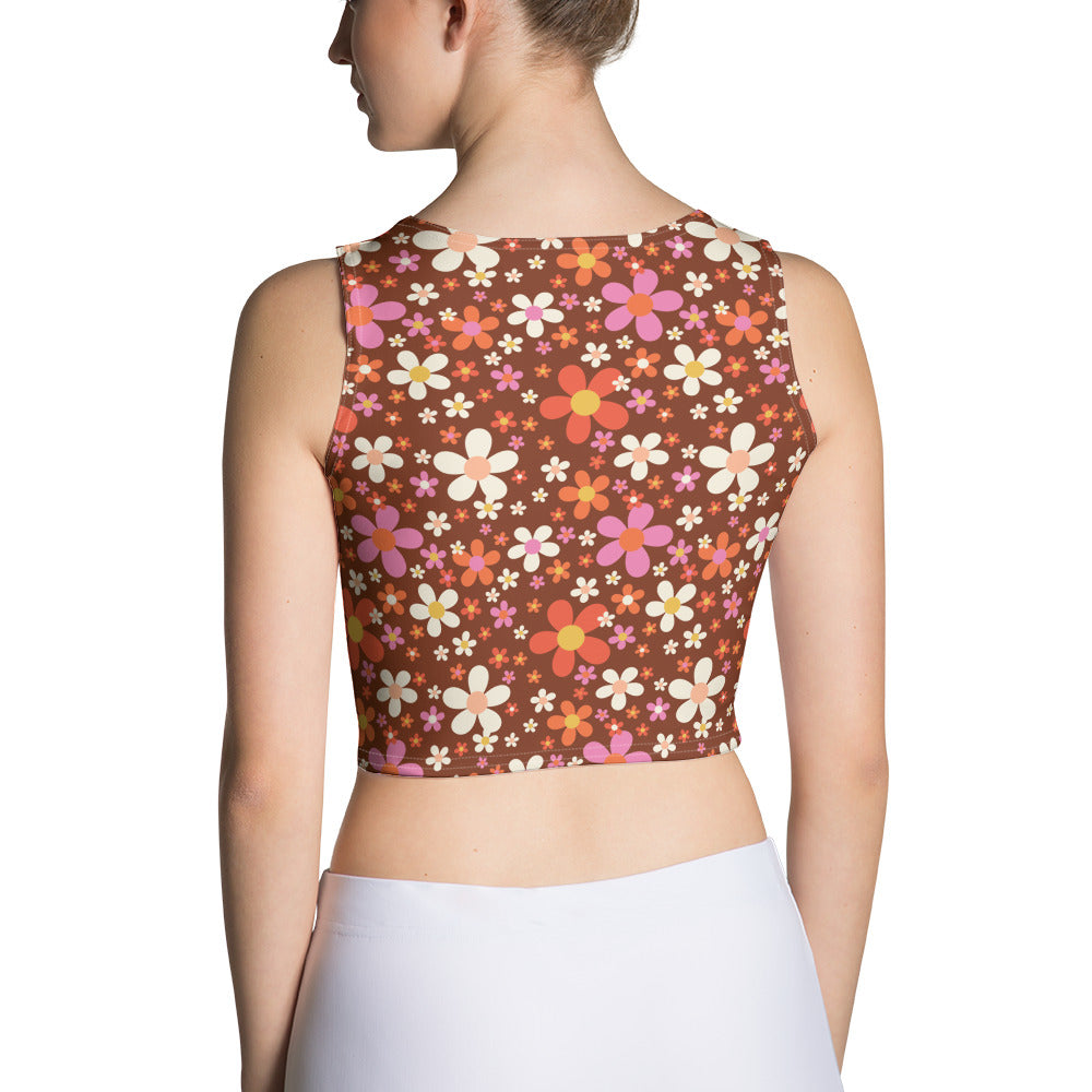 Daisy Mahogany Crop Tank