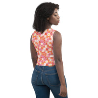 Fleur Pink Crop Tank