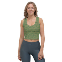 Monochrome Green Crop Tank