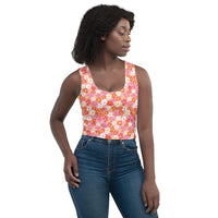Fleur Pink Crop Tank