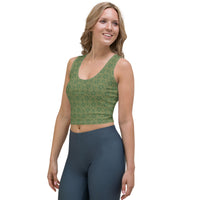 Monochrome Green Crop Tank