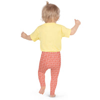 Monochrome Red Little Kid's Leggings