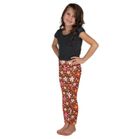 Daisy Mahogany Little Kid's Leggings