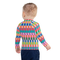 Summer Geo Kids Rash Guard