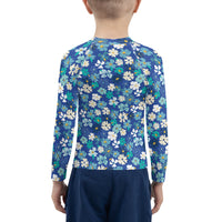 Fleur Blue Kids Rash Guard