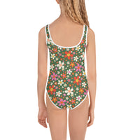 Daisy Green Kids Swimsuit