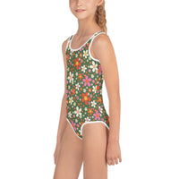 Daisy Green Kids Swimsuit