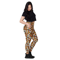 Fleur Black Leggings with pockets