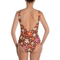 Daisy Mahogany One-Piece Swimsuit