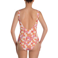Fleur Pink One-Piece Swimsuit