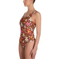 Daisy Mahogany One-Piece Swimsuit