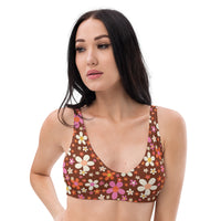 Daisy Mahogany Recycled Bikini Top
