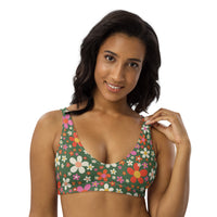 Daisy Green Recycled Bikini Top