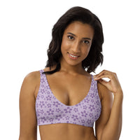 Monochrome Lavender Recycled Bikini top