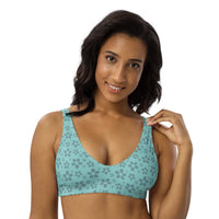 Monochrome Blue Recycled Bikini top