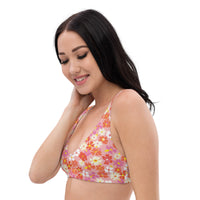 Fleur Pink Recycled Bikini Top