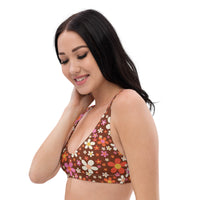 Daisy Mahogany Recycled Bikini Top