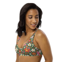 Daisy Green Recycled Bikini Top