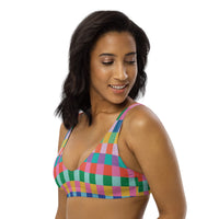 Summer Geo Recycled Bikini Top