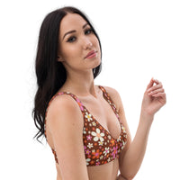 Daisy Mahogany Recycled Bikini Top